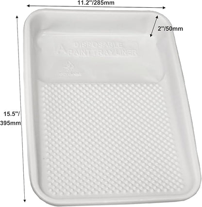 Great Andrew Paint Tray Liners 9 Inch, 13 Pack Disposable Paint Roller Tray Liners, Paint Pan Textured Liners for House Painting Projects, Home or Commercial Use