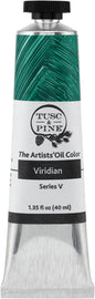 Tusc & Pine Artist Oil Paint - Viridian, 40 ml, Non-Yellowing, Rich & Creamy Consistency, Maximum Pigment Load, Small Batch Milled Oil Paints Made in the USA for Professional Artists