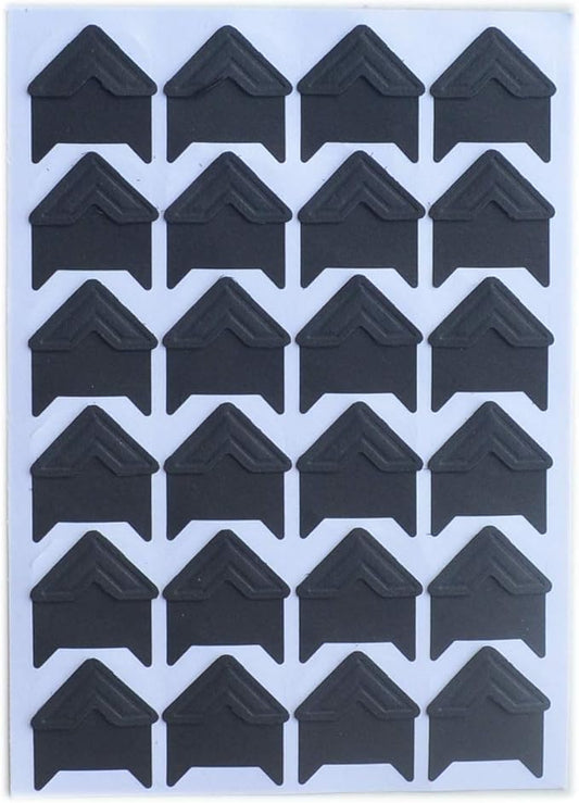 10 Sheet (240-pack) Photo Corners Self Adhesive PVC Paper Photo Foto Corner Stickers for Scrapbooking Personal Journal (Style2-10sheet Black)