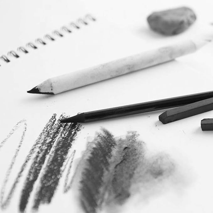 21 Pcs Blending Stumps and Tortillions Set with Sketch Sandpaper Pencil Sharpener Pointer and Pencil Extension Tool Drawing Art Kneaded Eraser for Student Sketch Drawing Set by VENCINK