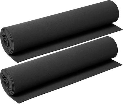 AMZQNART 2 Pack EVA Foam 2mm, Cosplay Foam Roll, 16 x 59in Black, Suitable for Large Foam Cosplay Modeling, DIY Projects, Crafts, Ultra High Density 90 kg/m3.