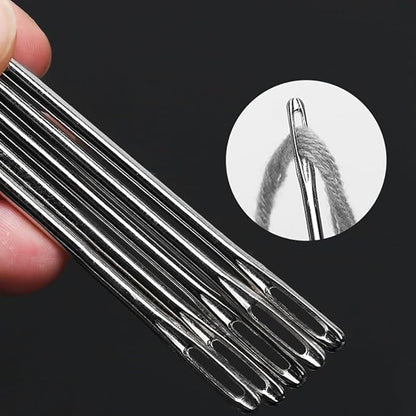 10" Professional Upholstery Needle 25cm length 3mm thickness, Big Eye Hand Sewing Needles for Stitching and Crafting Projects