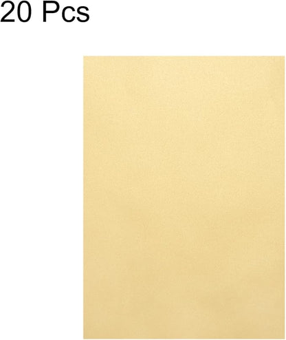 MECCANIXITY Colored Vellum Paper, 20 Sheet Orange Yellow Transparency 11.7 x 8.2 Printable Vellum Paper, Translucent Vellum Sheets for Printing Wedding Invitations, Ink Jet Laser Printer