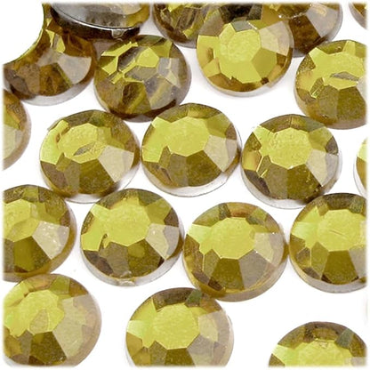 The Crafts Outlet 72pc Flatback Acrylic Rhinestones Round 20mm - Jet Black