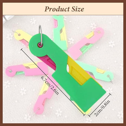 Automatic Needle Threader,New Sewing Machine Needle Threader,Sewing Needle Threaders,Plastic Needle Threaders,Automatic Needle Threading Device (12 PCS)