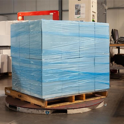 PSBM Blue Stretch Wrap, 15 Inch x 1476 Feet, 4 Pack, Tinted Pre-Stretched Shrink Wrap Film for Moving, Packaging, Pallet Wrapping