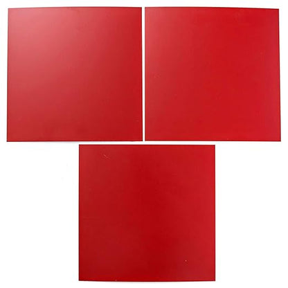 EAGLE 1: 12" x 12" 26 Gauge Sheet Metal Squares (3 Pack Per Order, Multiple Colors) Great for Arts, Crafts, DIY Home or Work Projects (18" X 18", Bright Red)