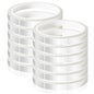 12 Rolls 10mm x33m(108ft) Clear Heat Tape,Transparent High Temperature Heat Resistant Tape,Heat Transfer Tape for Heat Press and Sublimation,Heat Transfer Vinyl,No Residue