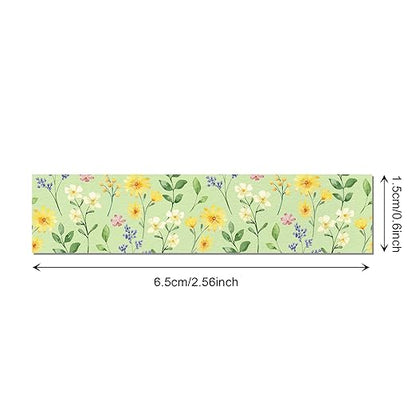 Adirasenotek Floral Washi Tape Set 12 Rolls,Flower Butterfly Washi Tape Decorative Paper Stickers Decorative Tape,DIY Art Crafts Wrapping Decor for Gifts Wrapping