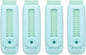 PATIKIL 4 Pack Erasers, Sliding Retractable Eraser Push Pull Cute Pencil Erasers Soft Large Easy to Clean with Plastic Sleeve for Sketching Drawing Artists Teacher Pencils, Green