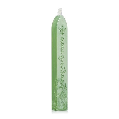 Mceal Sealing Wax Stick with Wick Flower De Luce of France Retro 10 Pieces Pack (Sage Green)
