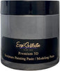 3D Sculpture Painting Paste|Texture Paste|Decorative Plaster|Ready to Use|Unique Colors|Ideal for Artwork|Stencil|Flowers|Texture|Art Relief|New Formula| 6 oz (Metallic Gray)