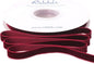 Ribbli Burgundy Velvet Ribbon 3/8 Inches Continuous10 Yard Spool Red Christmas Ribbon for Gift Wrapping Crafts Home Decor