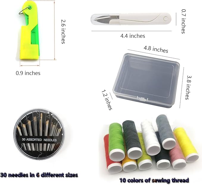 Automatic Needle Threader Set New Sewing Machine Accessories Plastic Auto Needle Threading Device Gifts for Mom and Neighbours (17 Pieces)