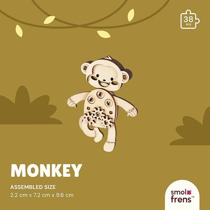 Wooden Animal Puzzles for Ages 8+, 6 Pack 3D Wooden Puzzles, STEM Kits for Kids, Teens, Adults, Wood Crafts Model Kits, STEM Toys, DIY Art Projects, Educational Gifts Toys, Party Favors - Exotic Frens
