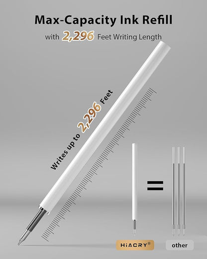 8 Pcs Gel Pens - 0.7mm Fine Point Smooth Writing Black Ink, Quick-Dry Long Lasting Fidge Pens, School & Office Supplies for Men Women