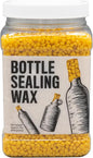 Blended Waxes, Inc. Bottle Sealing Wax, Pastille Wax Seal Beads For Wine, Beer, and Liquor Bottle Sealing, Seals Between 25-30 Bottles, 1 lb, Mustard