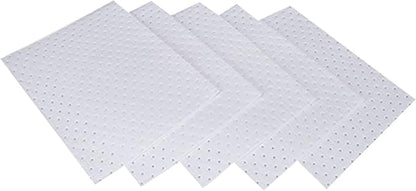 Aain Oil Absorbent Mat Pad, Heavy weight Economical Oil Absorbent Pads,Absorbs Liquids,20" Length x 15" Width, White.