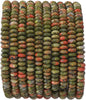 Natural Unakite Disk Stone Beads 4x2mm 160pcs Rondelle Loose Semi Gemstone Beads for Jewelry Making Design