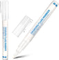 2 Pcs Masking Fluid Pen for Watercolor Painting, Capacity with Applicator Tip, Masking Fluid Marker for Various Art Projects Watercolor Ink(White,3mm)