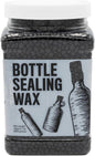 Blended Waxes, Inc. Bottle Sealing Wax Beads, Premium Pastille Wax Seal Beads For Wine, Beer, and Liquor Bottle Closure, Seals Between 25-30 Bottles, 1 lb, Black