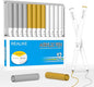 REALIKE Acrylic Paint Markers for Cricut Maker 3/Maker/Explore 3/Air 2/Air, Gold Silver White Acrylic Paint Pens for Rocks, Paper, Wood, Canvas, Glass, Ceramic, Fabric (1.0 & 2.0 Tip)