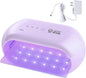 LET'S RESIN UV Light Advanced,Two-Sided Longer time Setting(2m,3m,5m) UV Lamp with Single Head Adapter, Large Size 36 Beads LED UV Light for Resin Curing,Resin Molds,DIY Craft Decor(Purple)