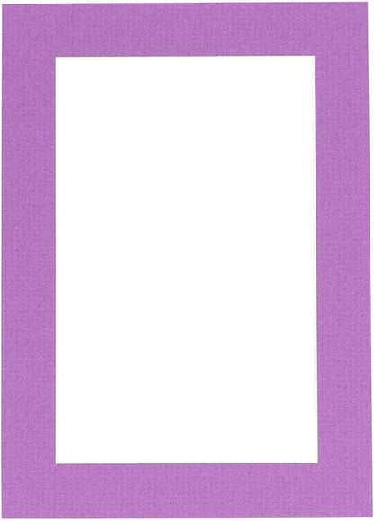 5.5x8.5 Mat for 8.5x11 Frame - Precut Mat Board Acid-Free Dark Purple 5.5x8.5 Photo Matte For a 8.5x11 Picture Frame, Premium Matboard for Family Photos, Show Kits, Art, Picture Framing, Pack of 1 Mat