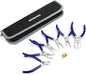 WORKPRO Jewelry Plicers Set, 7-Piece Jewelry Making Tools Kit with Needle Round Nose Plier and Bent Nose Plier Wire Cutter for Jewelry Repair, Beading, Wire Wrapping, Crafts, with Carrying Pouch