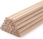 Wood Dowels Wooden Dowel Rods for Crafts, 25PCS 1/2 x 18 Round Macrame Wooden Sticks for Crafting, Unfinished Hardwood Sticks for Arts and DIYers, Tiered Cake Support and Wedding Ribbon Wands