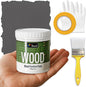 DWIL Matte Finish Furniture Paint - 5 Oz Wood Paint for Cabinets, Doors, Tables, and Dressers Refinishing - Water-Based, Non-Toxic & Odorless, Easy to Apply(Anthracite Gray)-Trial Pack