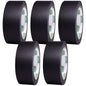 BookGuard 1 1/2 Inch Wide Bookbinding Tape, Vinyl Coated Cotton Cloth Book Repair Tape for Arts, Office, and Library Supplies, Black, 15 Yards per Roll - Case of 5