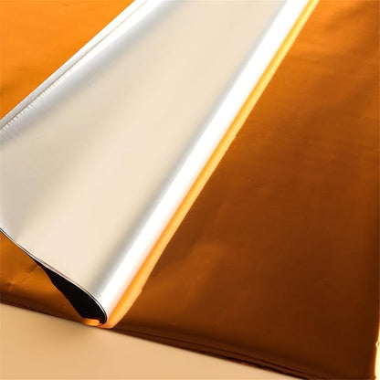 Briartw 20x29cm Hot Foil Paper 50 Sheets Pack Toner Reactive Foil Hot Stamping Foil Paper by Laser Printer and Laminator for Scrapbooking Craft Cardmaking DIY Album (Bronze, 100 Sheets)