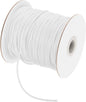 MECCANIXITY Waxed Cord 3mm Waxed Polyester Cord 44 Yard Wax String for Bracelet Making, Necklaces, Beading, Jewelry Making and DIY Crafts(White)