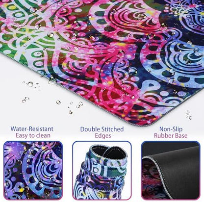 Mouse Pad with Wrist Rest, 4-in-1 Large Mousepad Keyboard - Image 3