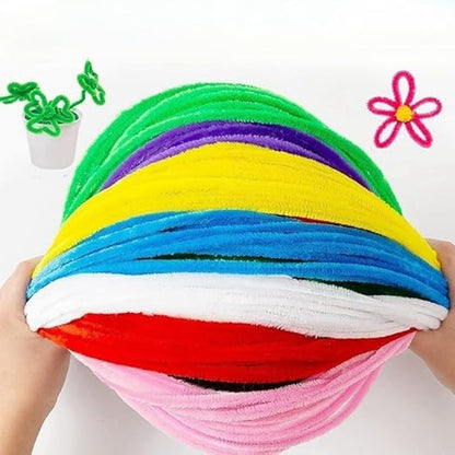 100 Pieces Pipe Cleaners Chenille Stem, Lime Green Color Pipe Cleaners Set for Pipe Cleaners Christmas Halloween DIY Arts Crafts Decorations, Chenille Stems Pipe Cleaners (Green)
