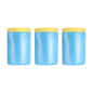 uxcell Pre-Taped Masking Film, 3ft x 82ft Plastic Paint Drop Cloth with Medium-Tack Painters Tape for Painting Spraying Protection Blue Film 3Pcs