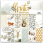 Winter Woodland Scrapbook Paper Pad 6x6 Inch – 24 Sheets (12 Double-Sided Designs) | Deer, Fox, Polar Bear, Plaid & Holiday Pattern Cardstock for Card Making, Scrapbooking & Junk Journals