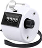 FEBSNOW Handheld Tally Counter Clicker 4 Digital Number Click Counter for School Event Golf Sports Office Stadium