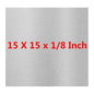 6061 T651 Aluminum Sheet Metal 15 x 15 x 1/8 (0.125") Inch Thickness Rectangle Metal Plate Covered with Protective Film, 3mm Aluminum Sheet Plate Flat Stock, Finely Polished and Deburred