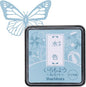 IROMOYO WARABE Stamp PAD, Small Traditional Japanese Ink Colour, Oil-Based Ink pad (Pale Blue)