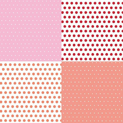 Pattern Paper Pad 6x6 - Spring Summer Brights Basics Spots Scrapbooking Card Making Craft, Single-Sided Scrapbook Premium Paper Collection, Cute Origami Paper Decoration Supplies – 24pcs