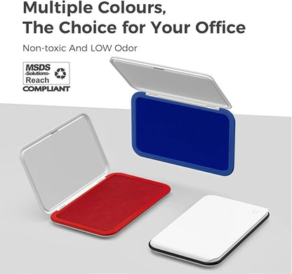 Large Stamp Pad - 3.50"x 6.25", Magnetic Lid, Premium Quality Felt Stamp Pad (Black)