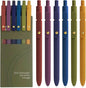 Gel Pens, 6 Pcs 0.5mm Fine Point Smooth Writing Pens Cute Pen, High-End Series Black Ink Pen for Journaling Note Taking, School Office Supplies for Women Men (6 Pcs Gold Vintage)