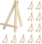 Kinlink 9 Inch Tall Wood Easels for Display Set of 12, Display Easel Tabletop, Painting Easel Stand for Artist Students