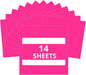 HTVRONT Pink Permanent Vinyl for Cutting Machine - 14 Pack Hot Pink Glossy,12 ” x 12 ” Adhesive Sheets for Craft Projects, Permanent Adhesive Vinyl Compatible with Cricut Cutting Machine