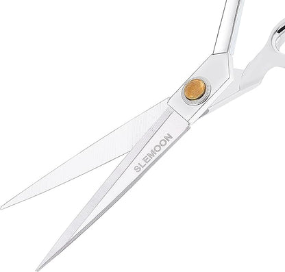 10" Sewing Scissors,Heavy Duty Tailor Scissors Shears for Fabric,Leather,Raw Materials,Dressingmaking,Altering-Professional Upholstery Shears for Dressmakers Students Office Crafting