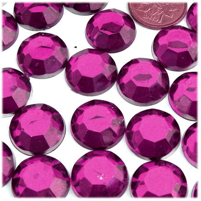 The Crafts Outlet 72pc Rhinestones Round 20mm - Lavender Light Purple or Light Amethyst