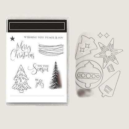 2025-2026 Stamps and Dies for Card Making, Stamps and Dies Set 2025 for Christmas and Halloween, Die Cut DIY Various Festivals Album Scrapbooking Birthdays Greeting Card (M4296)