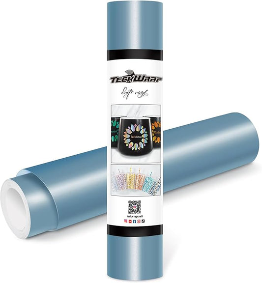 TECKWRAP Permanent Adhesive Vinyl 12" x 10ft, Matte Cobalt Blue